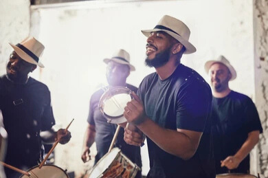 Musicien brésilien du carnaval